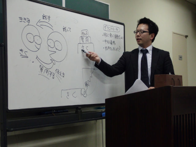 ５月２５日（水）平日・夜に開催
第２期　「信頼力」向上セミナー（１／３　聴く力）